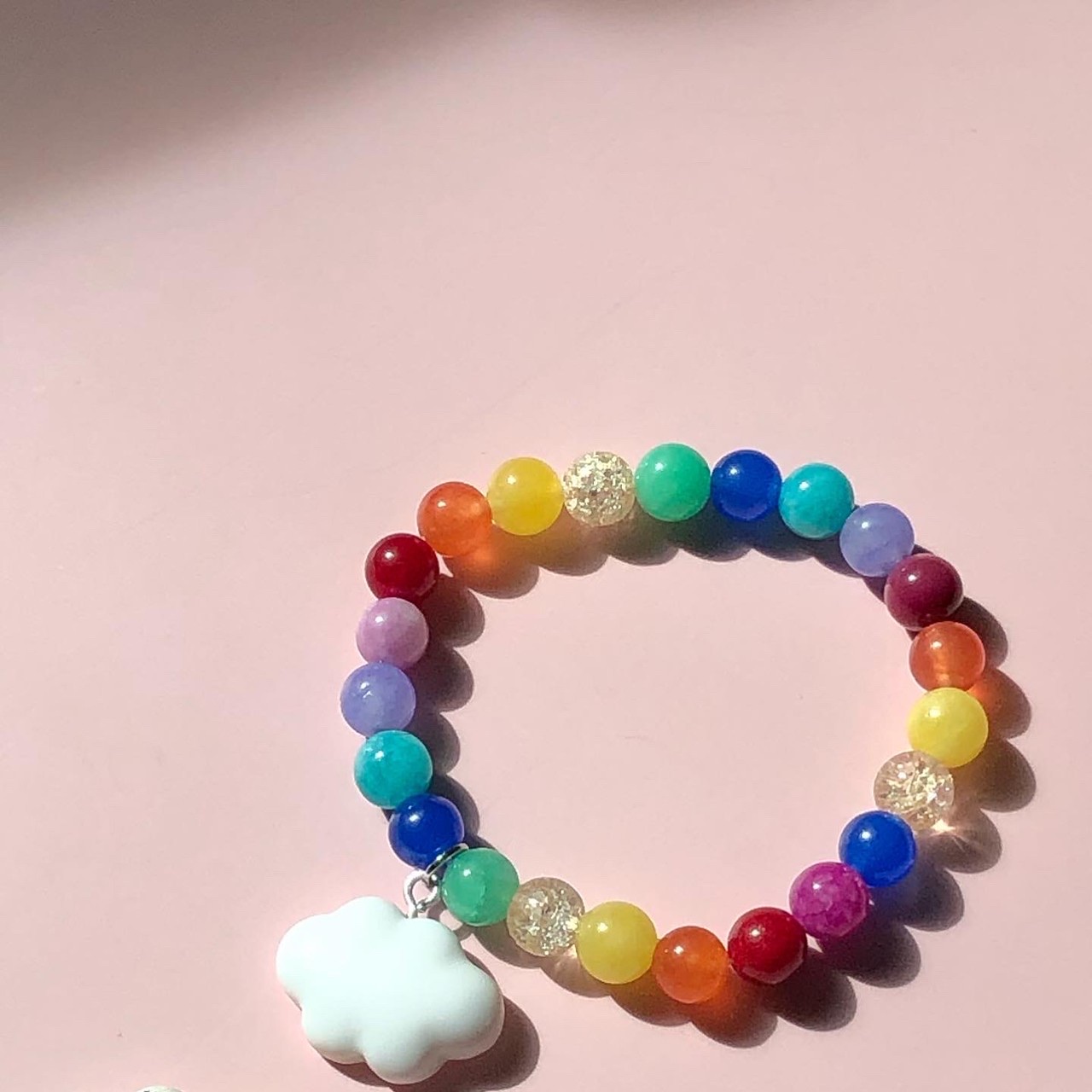 LETSGETAWAY - Lucky Stone Bracelet (Preorder 10 days) *ไม่ต้องเผื่อไซส์นะคะ* / กำไลข้อมือหินมงคล สุดน่ารัก รุ่น Rainbow Pride (สินค้าจัดส่งหลังสั่งซื้อ 10 วัน ทำการ)