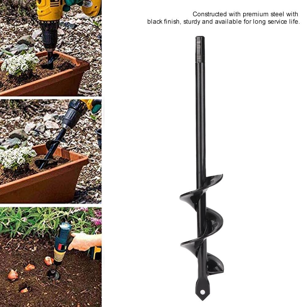 【โปรโมชั่นวันนี้】Garden Auger Hole Digger Drill Attachment Yard Tool