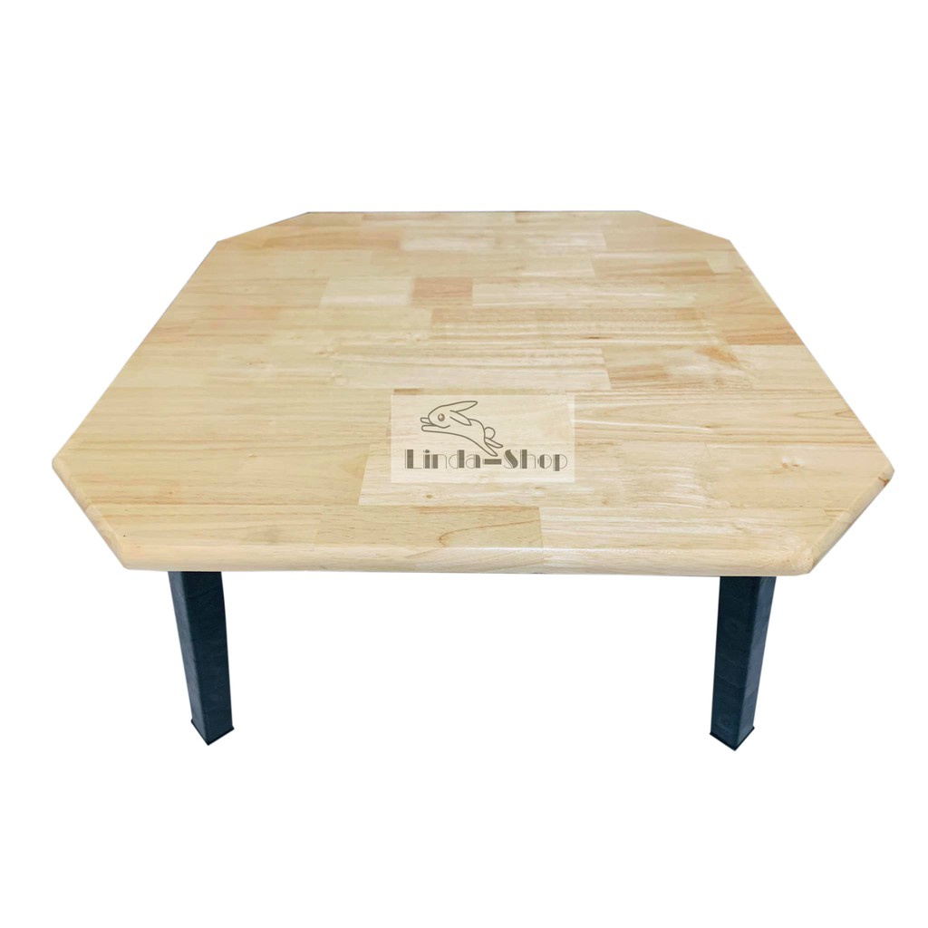 POB โต๊ะญี่ปุ่น    ทำจากไม้จริง  60x60c.m. รูป8เหลียม โต๊ะพับ  โต๊ะญี่ปุ่นพับได้