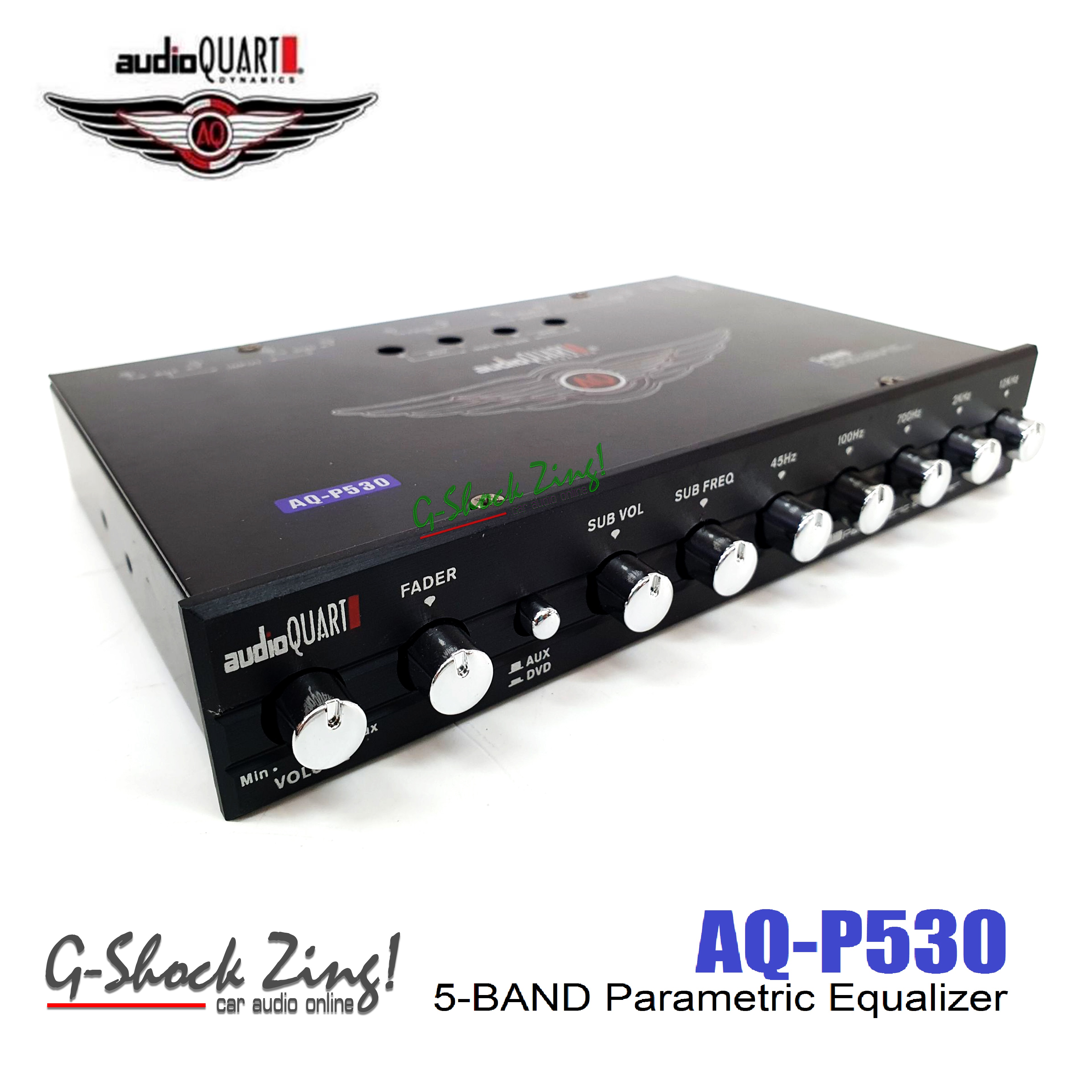 AUDIO QUART เครื่องเสียงรถยนต์ ปรีแอมป์ 5แบนด์ (ซับรวม) ปรีแอมป์รถยนต์