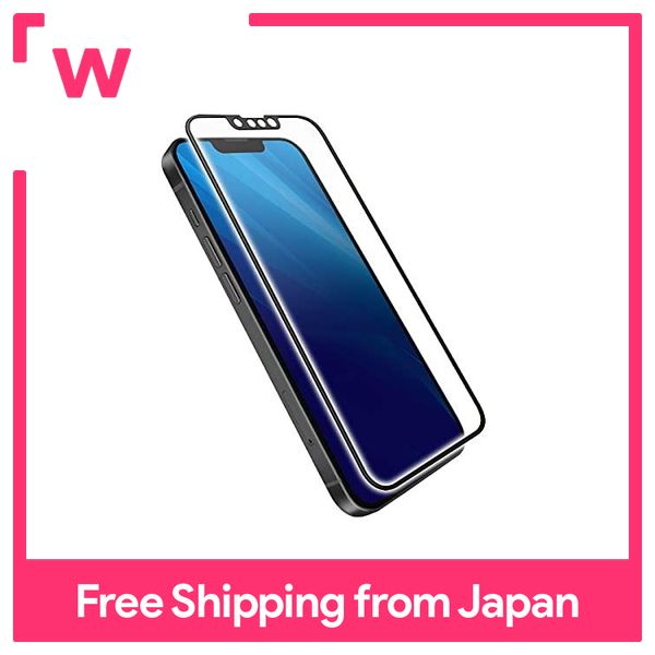 ELECOM iPhone 13 mini / glass film / with frame / blue light cut