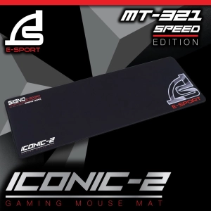 สินค้า SIGNO E-Sport ICONIC-2 Gaming Mouse Mat รุ่น MT-321 Speed Edition แผ่นรองเมาส์ เกมส์มิ่ง