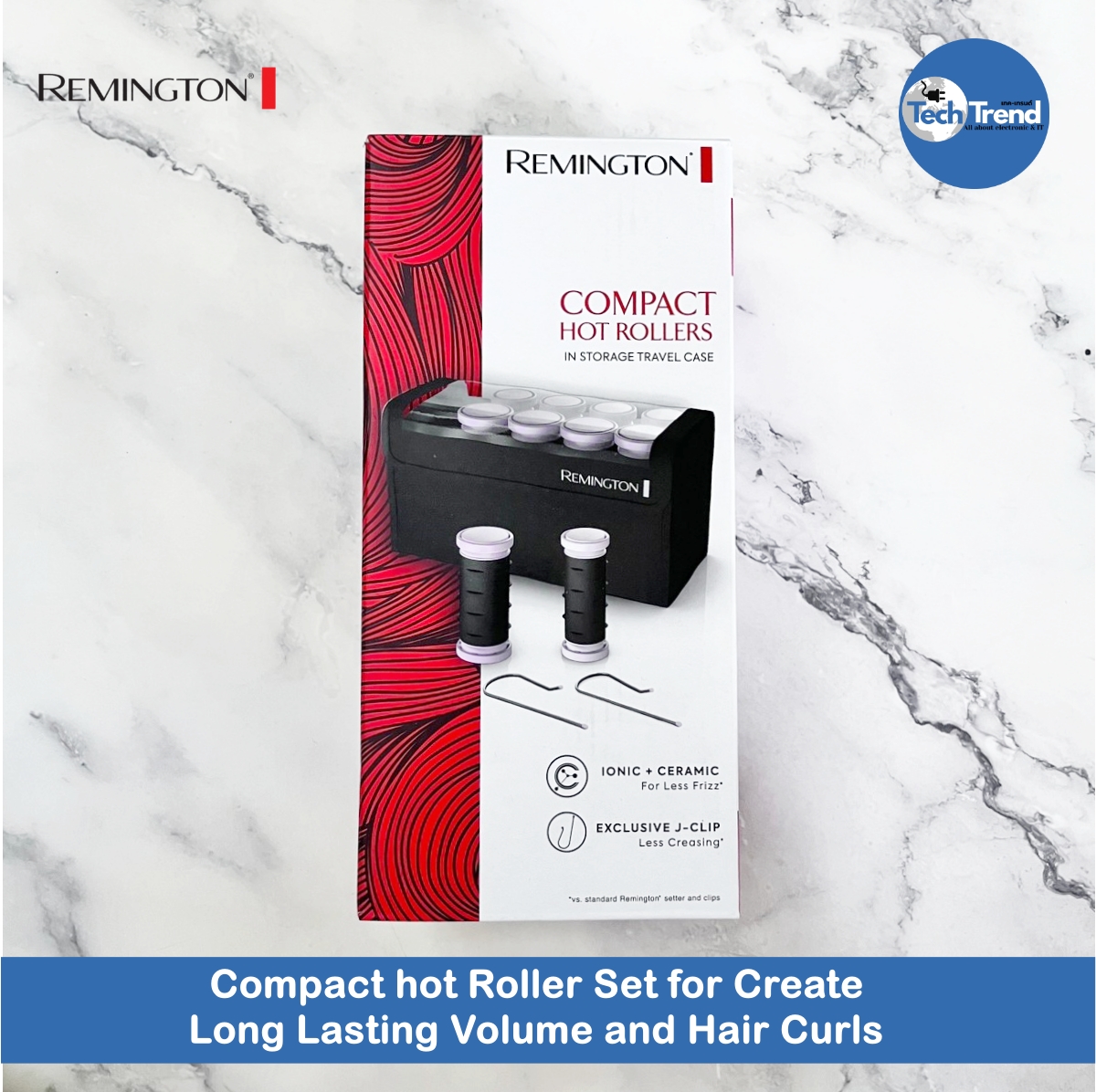 Remington) Compact hot Roller Set for Create Long Lasting Volume