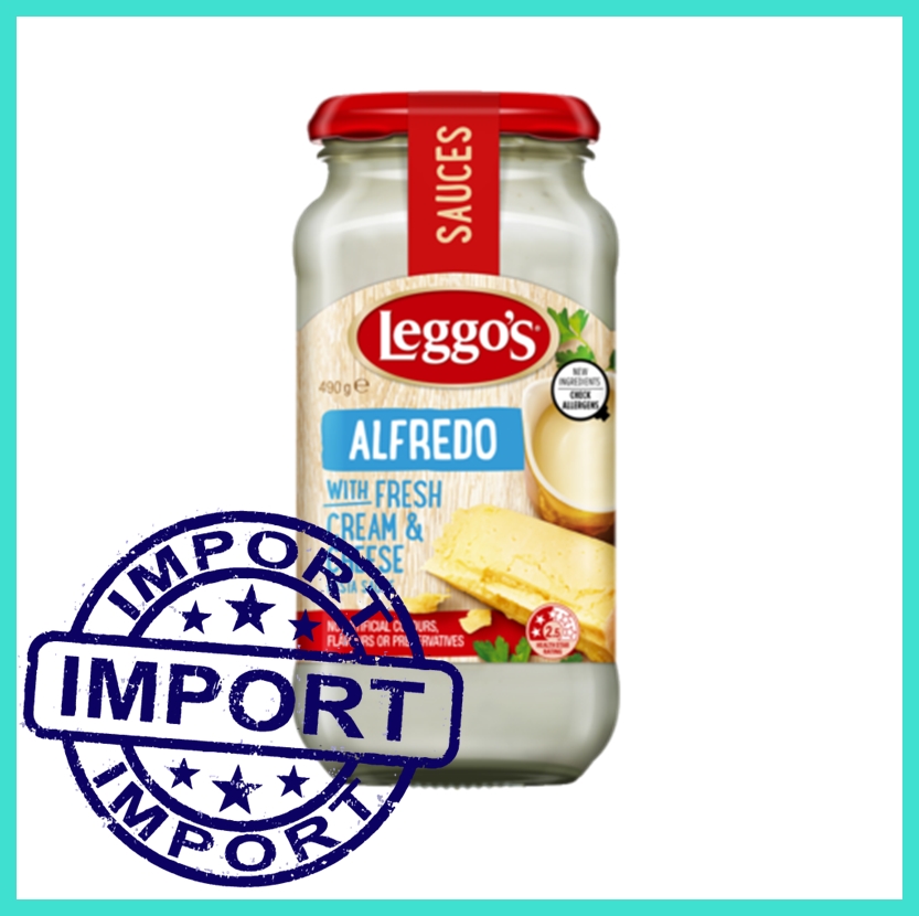 ซอส พาสต้า Alfredo with Fresh Cream & Cheese 490g สปาเก็ตตี้ ซอส ขายดี ส่งไว pasta sauce Alfredo with fresh cream and cheese cream sauce for spaghetti penne easy cook ready to ship