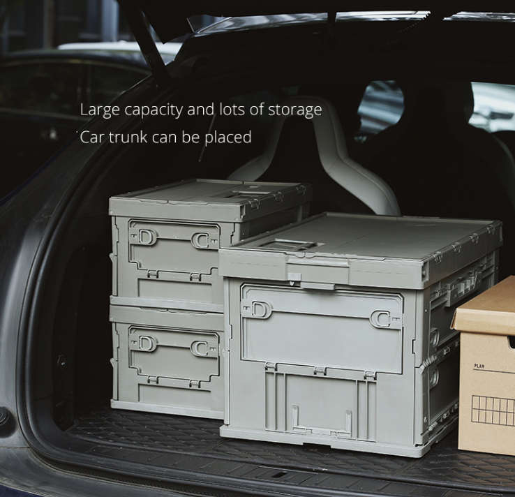 กล่อง กล่องจัดเก็บอุปกรณ์ กล่องพับได้ Foldable Plastic Outdoor Camping Storage
