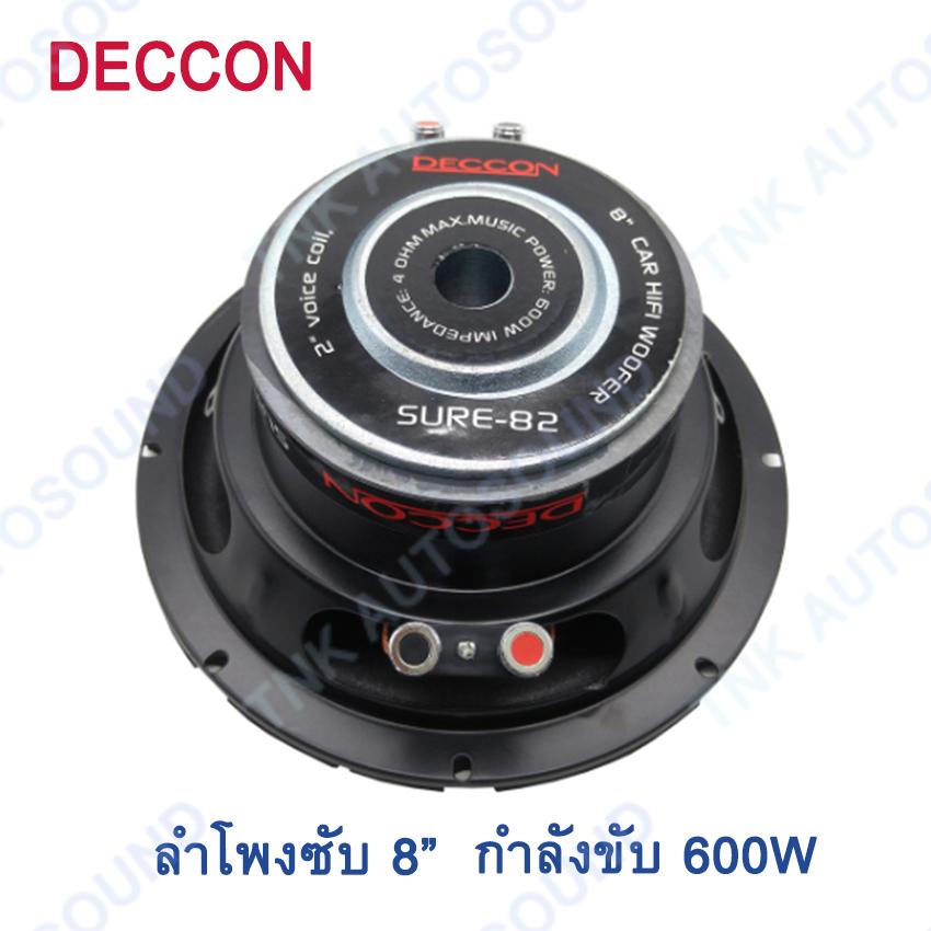 ดอกลำโพงซับรถยนต์ 8 นิ้ว 4 OHMS 600 วัตต์ SUB WOOFFER รุ่น CCON SURE-82