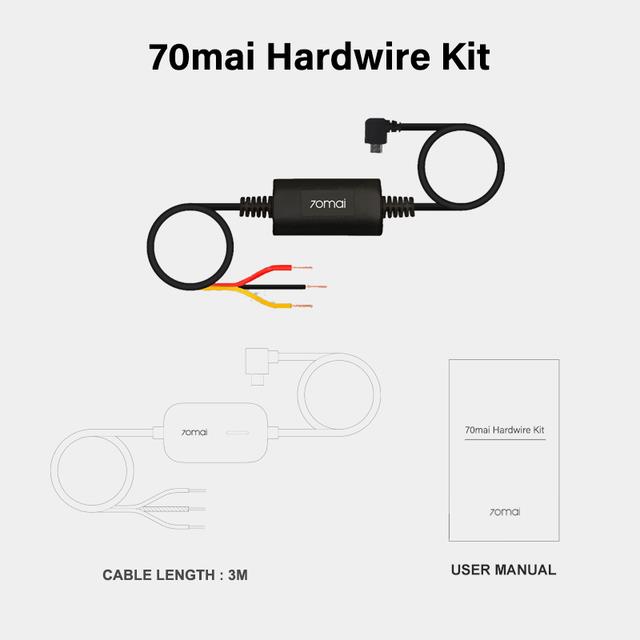 70mai Dash Cam Hardwire Kit Mini Car Dash Cam Cable for 70mai Dash Dam A400  M300