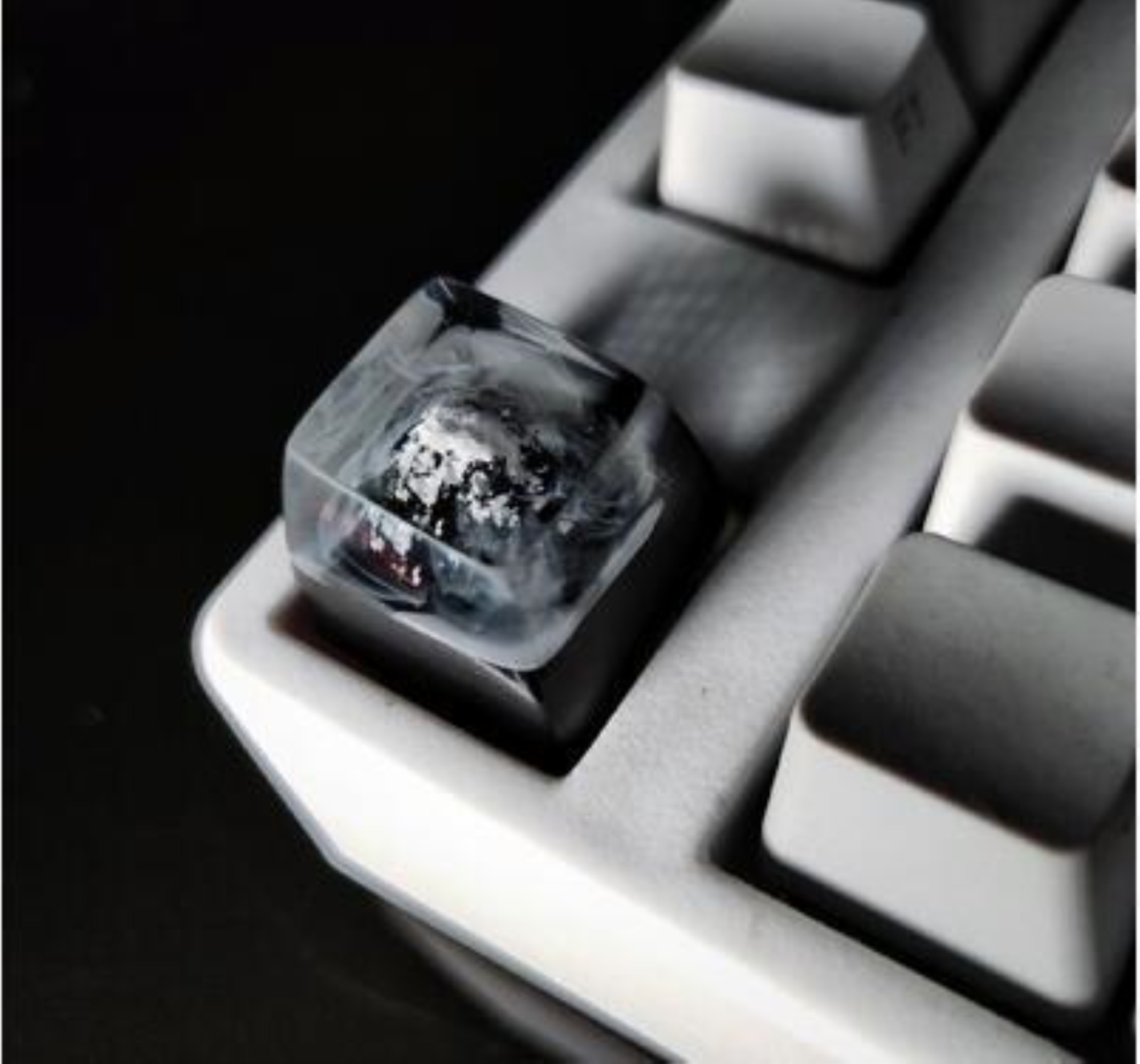 Snowflake Computer Key Caps Custom Resin Keycaps For Mechanical Keyboard Snow Mountain Key Cap ...