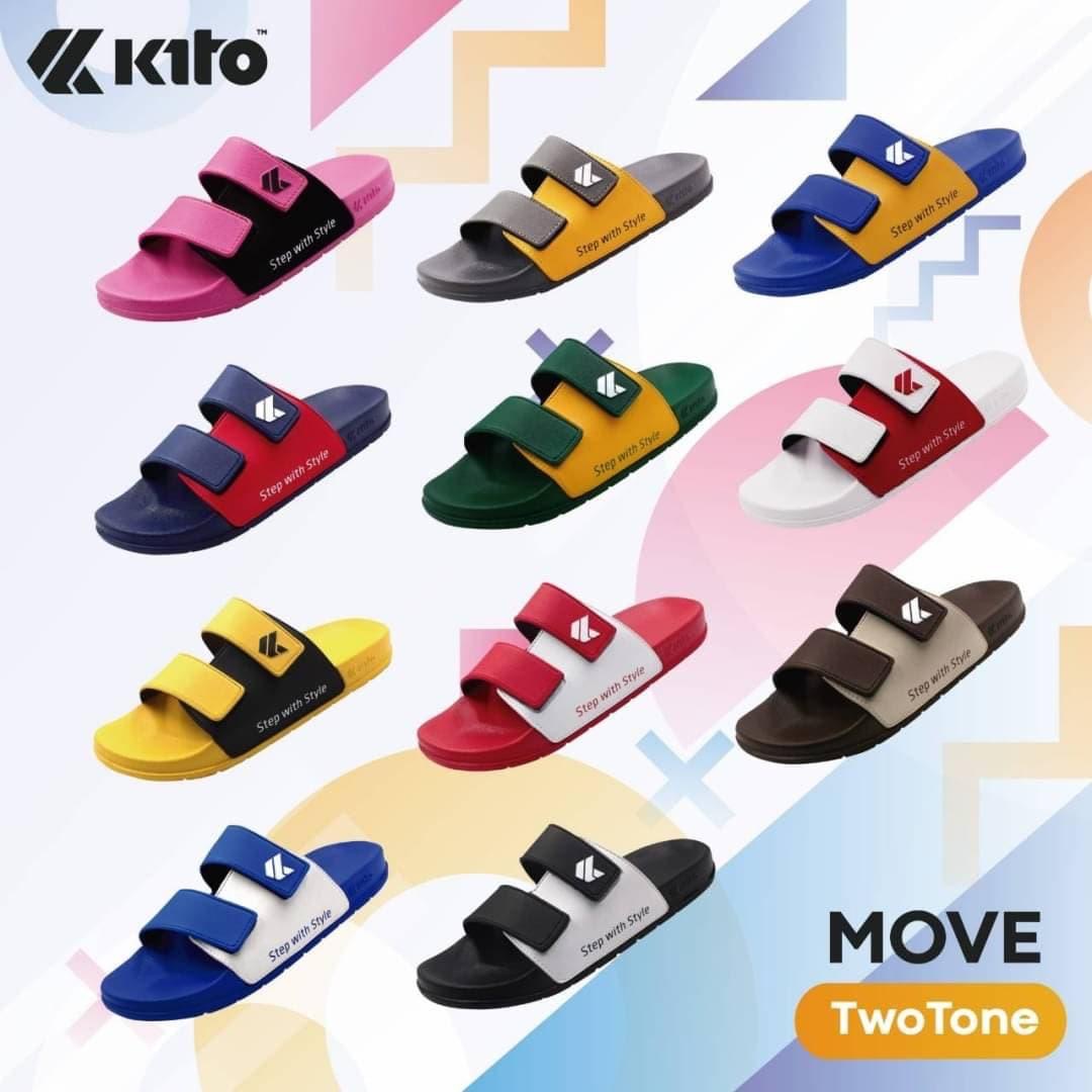 Kito Move TwoTone AH81- ครบสี ส่งฟรี❗️ของแท้ มีป้ายลิขสิทธิ์ และกล่องกีโต้ รองเท้าแตะ กีโต้ Size 32-44/45