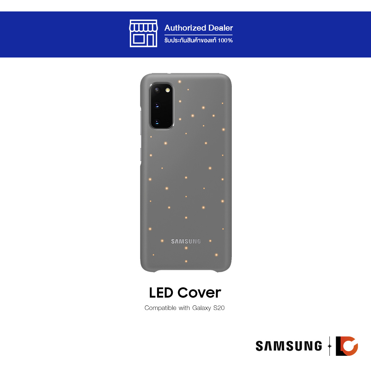 SAMSUNG Galaxy S20 LED Cover | เคสสำหรับ Galaxy S20 LED Cover *ไม่รวมตัวเครื่อง สี GREY สี GREYรูปแบบรุ่นที่ีรองรับ Samsung Galaxy S20