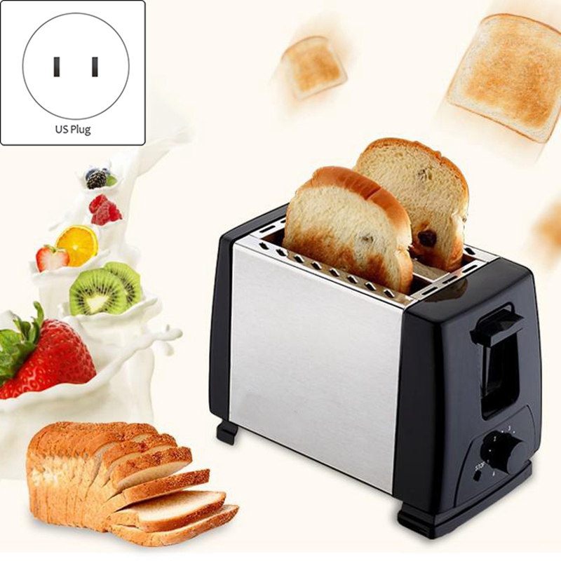 Toaster 2 Slice Stainles Steel Bread Extra Wide Slot Compact Toasters ...