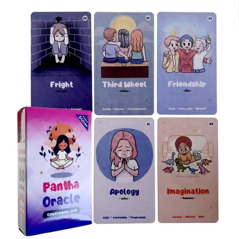 ภาพสินค้าไพ่ทาโรต์ Pantha OracleMysterious Divination Tarot Oracle Card Little Girl Tarot Cards Decks Board Game English Tarot Card Deck Women accepted จากร้าน Storeshop บน Lazada ภาพที่ 7