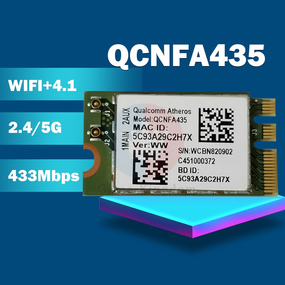 Wireless Adapter Card For Atheros Qca9377 Qcnfa435 802.11ac 2