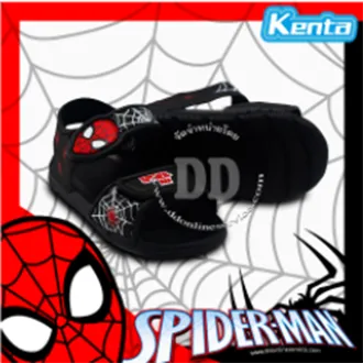 Kenta รองเท้ารัดส้น รองเท้าสำหรับเด็ก Spider Man รองเท้าแตะเด็กแฟชั่น รุ่น SD57 สี:สีดำ, สีแดง, สีน้ำเงิน