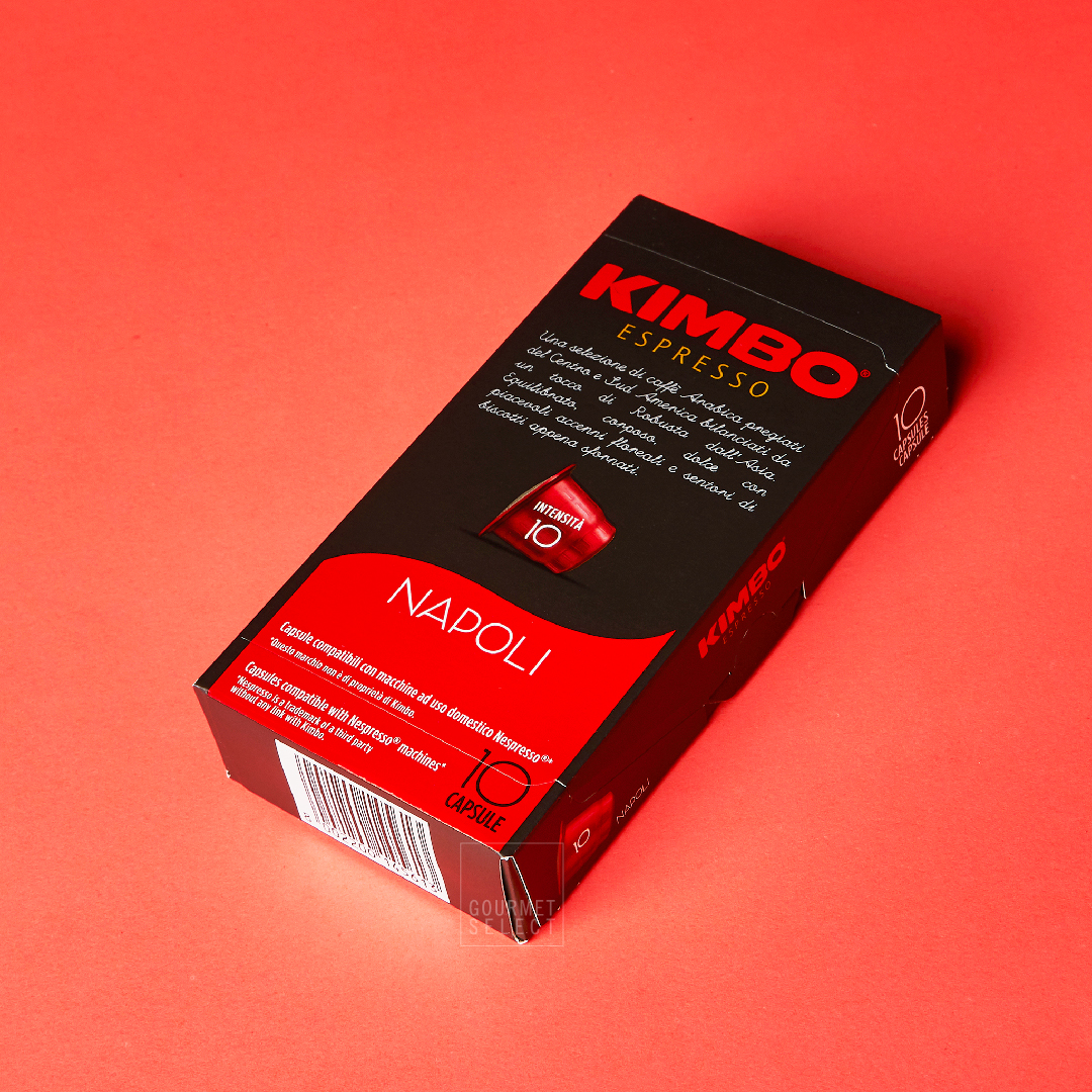 KIMBO Nespresso Capsule NAPOLI กาแฟแคปซูล คิมโบ นาโปลี *Imported from ITALY* (10 แคปซูลต่อกล่อง)