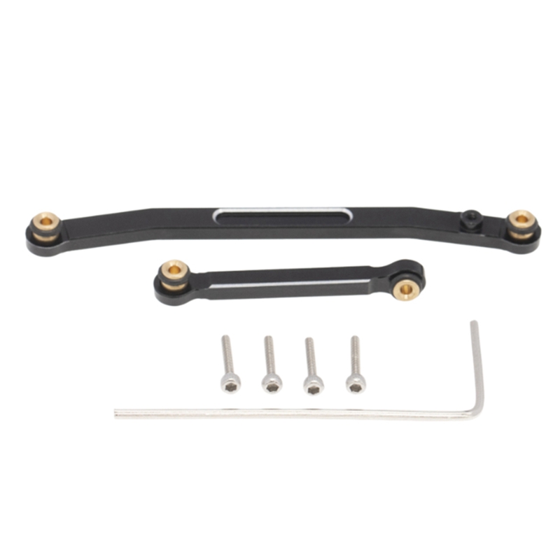 Steering Rod,Aluminum Alloy Steering Link Rod for AXIAL SCX24 90081 AXI00001 AXI00002 Car Steering Rod Upgrades 1/24