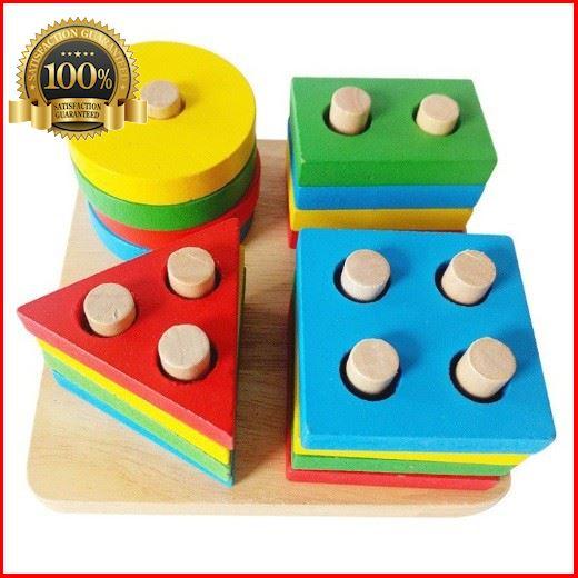 ของเล่นไม้ 4 หลัก เสริมพัฒนาการ เสริมทักษะ ด้าน IQ/EQ ของเล่น เด็ก จัดส่งฟรี