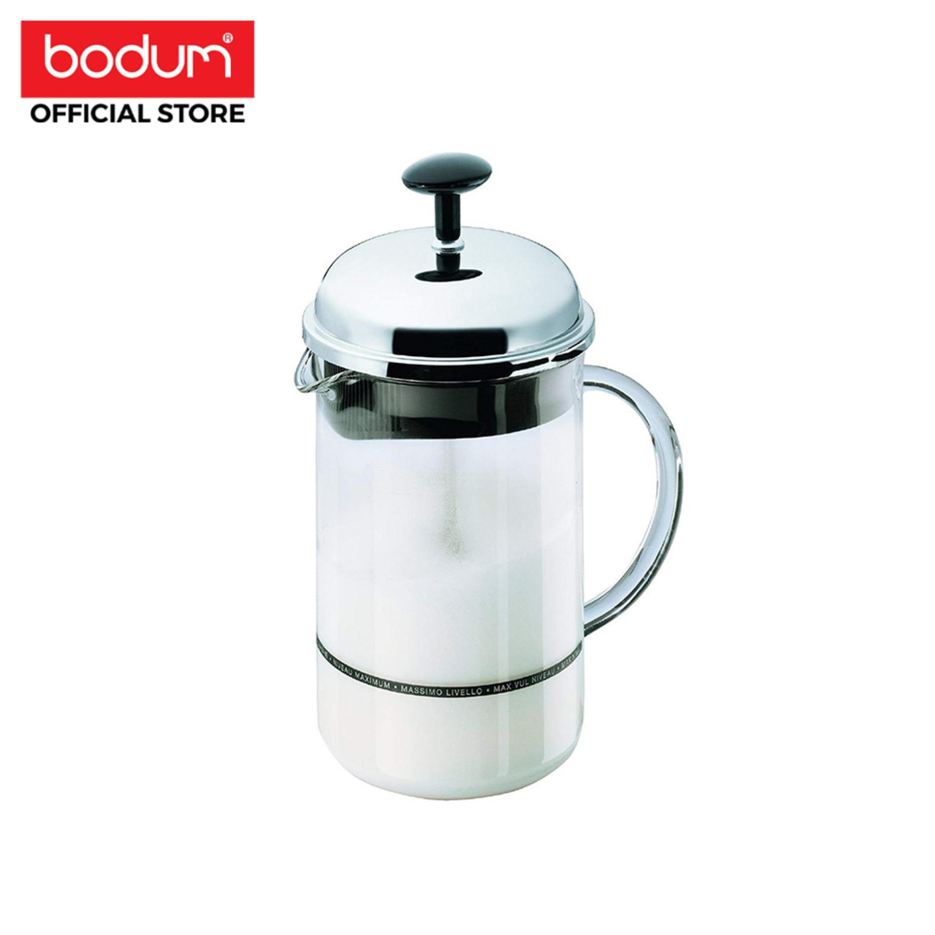 Bodum อุปกรณ์ทำฟองนมแบบแมนนวล รุ่น  CHAMBORD ขนาด 8 ออนซ์ สีเงิน 1966-16