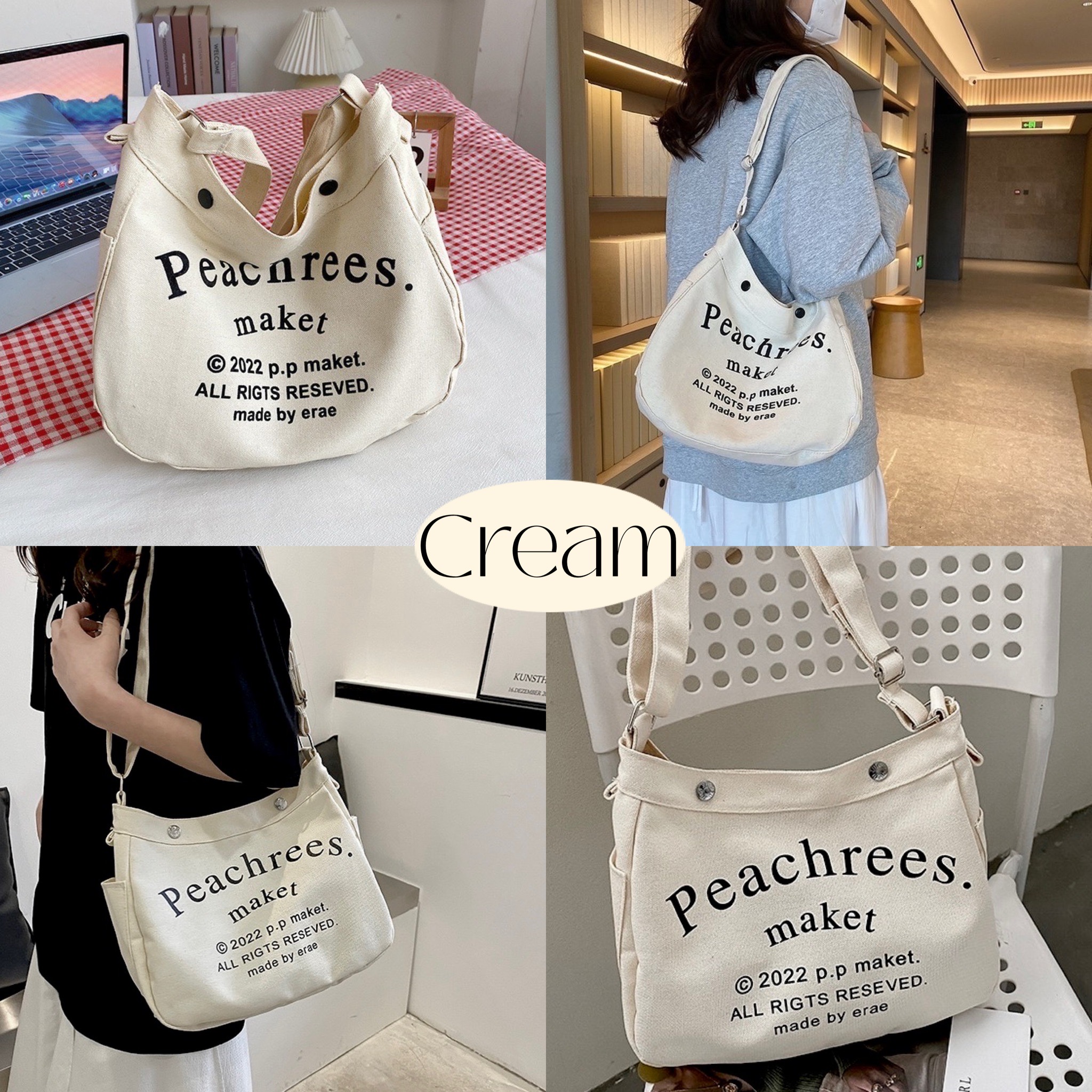 Mymyshop พร้อมส่ง🇹🇭 𝐓𝐨𝐭𝐞 𝐁𝐚𝐠 ·͜·♡ กระเป๋าสะพายข้าง 💖สไตล์เกาหลี💖 มินิมอ ...