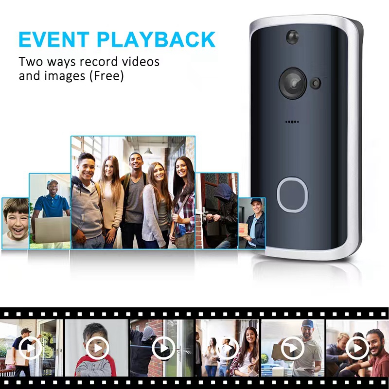 H8 Smart Home Ring Wireless Doorbell Motion Sensor Camera Outdoor Wifi