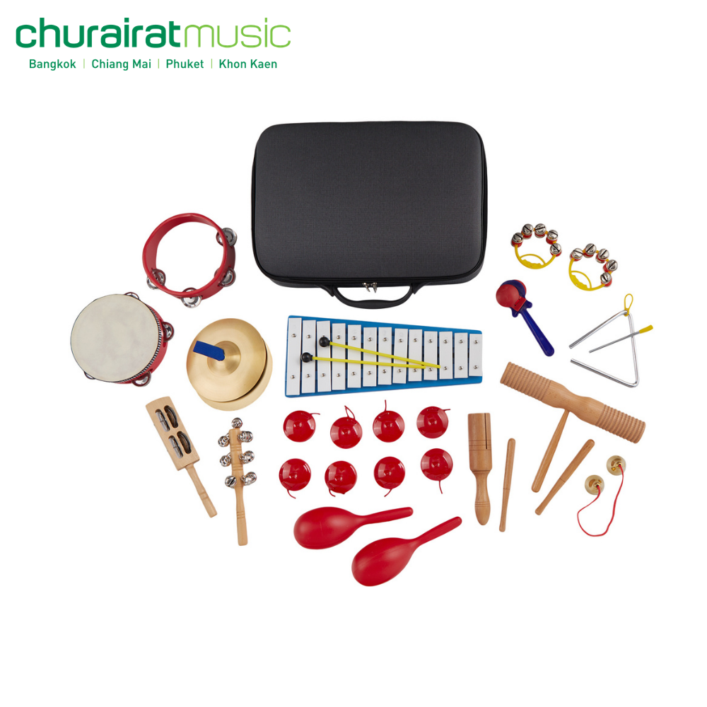 Custom Percussion Set 2 เซ็ทเครื่องเคาะจังหวะ เครื่องดนตรีเด็ก by Churairat Music