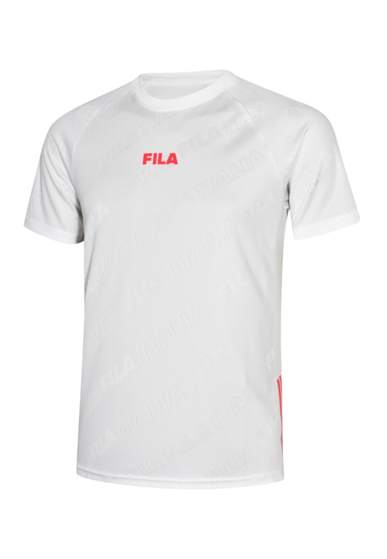 FILA Functional Logo Jacquard เสื้อออกกำลังกายผู้ชาย