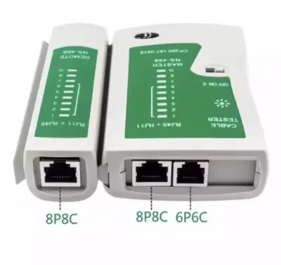 ZT RJ45 RJ11 RJ12 CAT5 UTP Network LAN USB Cable Tester Remote Test Tools (White/Green) (Intl)
