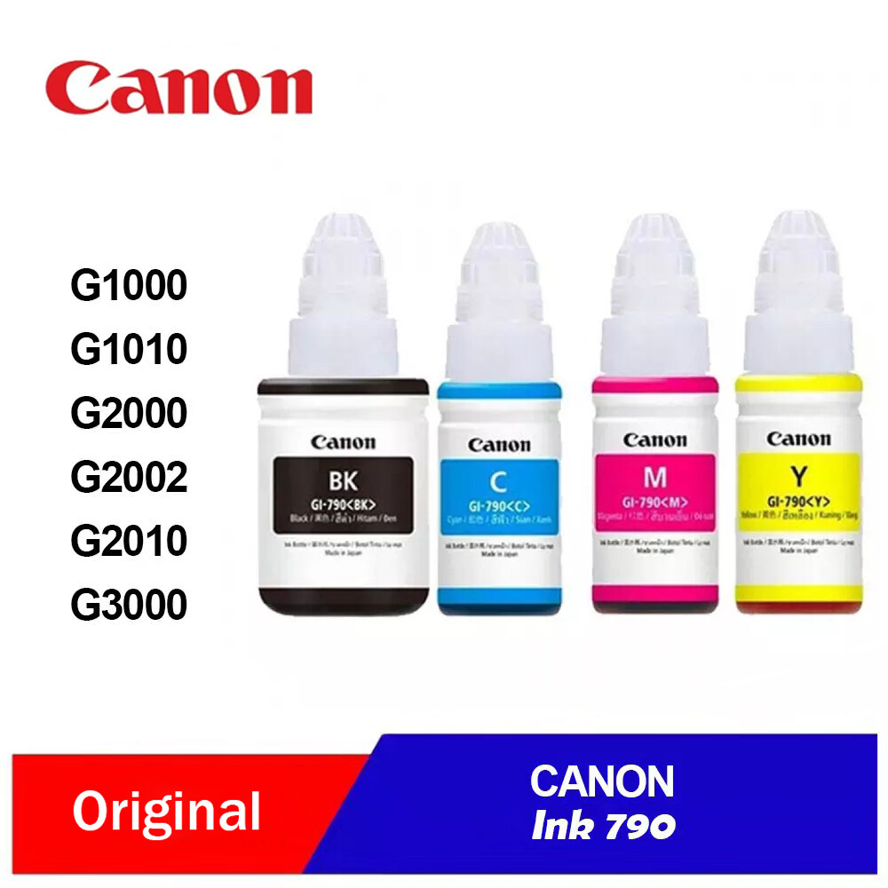 หมึก CANON 201030003010 แท้ หมึกเติม 790 สี BK C M Y หมึกพิมพ์ Canon GI ...