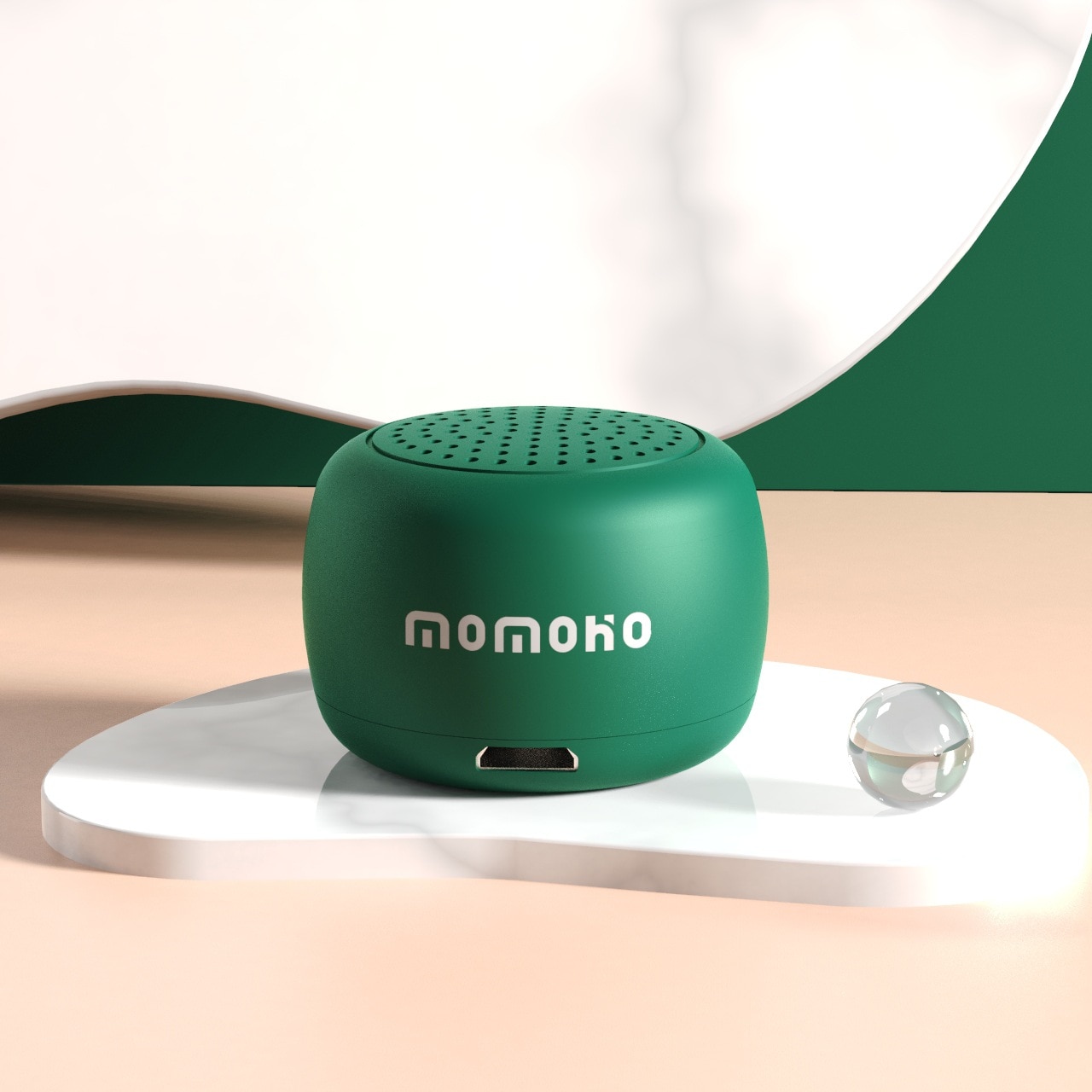 Round Mini Bluetooth 5.0 Wireless Speaker 9D Subwoofer Outdooe Sports Bluetooth Speaker CNC Turbo Music Player