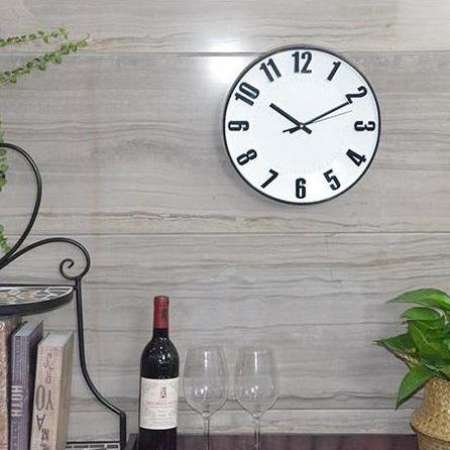 Wallclock นาฬิกาติดผนัง นาฬิกา นาฬิกาแขวนผนัง 12 นิ้ว ราคาถูก (หน้าปัดขาวตัวเลขสีดำ)