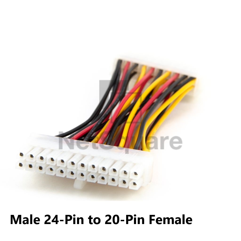 24 Pin ATX Male to 20-Pin Female Mainboard Motherboard Power Supply Cable สายไฟเมนบอร์ด