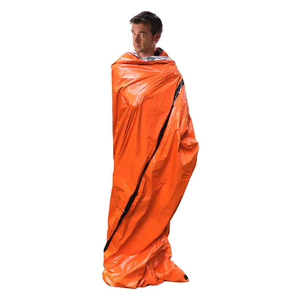 ผ้าห่มฉุกเฉิน ป้องกันอาการหนาวสั่นในร่างกาย จำนวน 1 ผืน (สีส้ม) ขนาด ขนาด : 92 x 210 ซม.