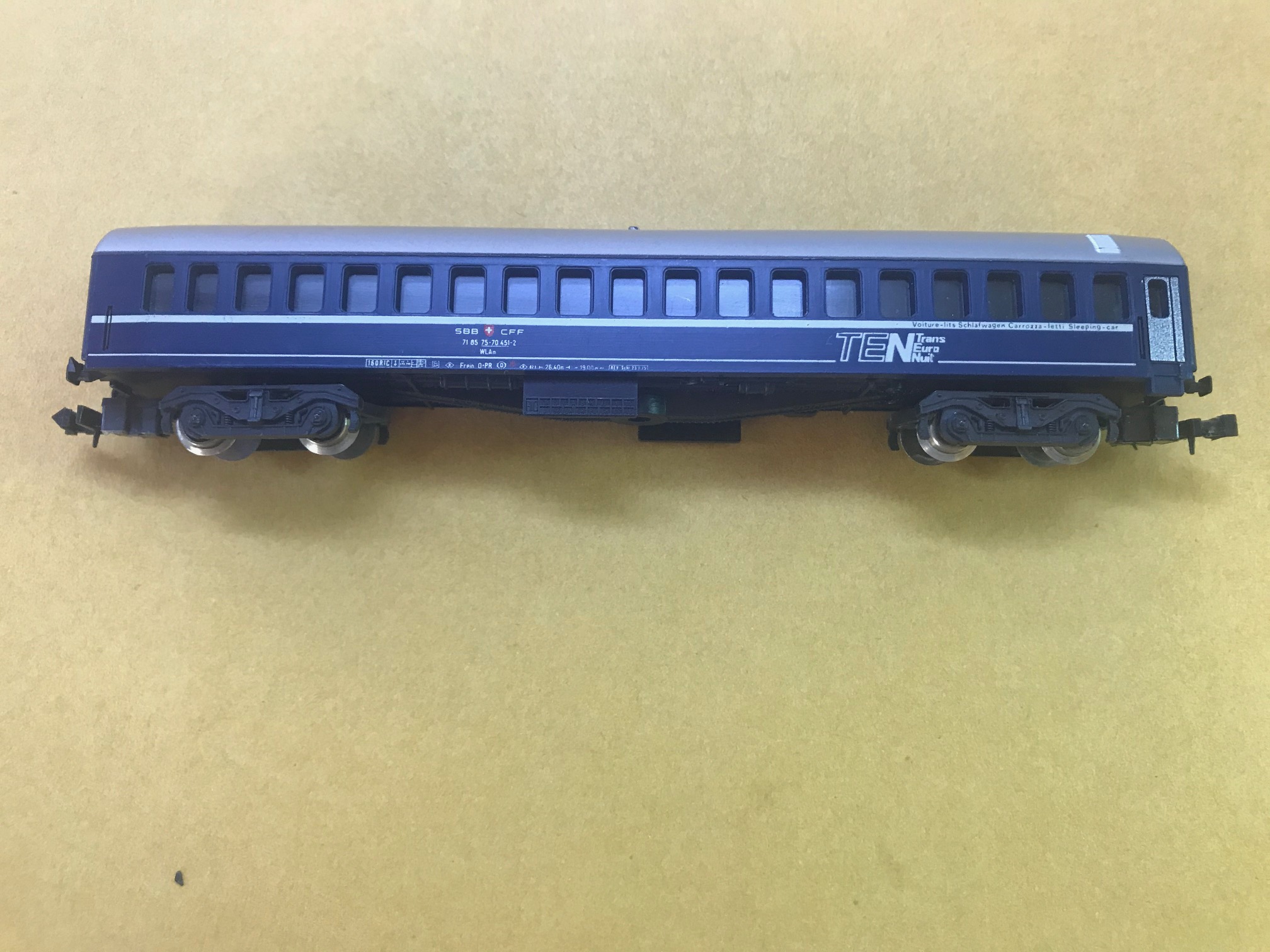 Preowned N Scale Lima Europa Series Passenger Cars