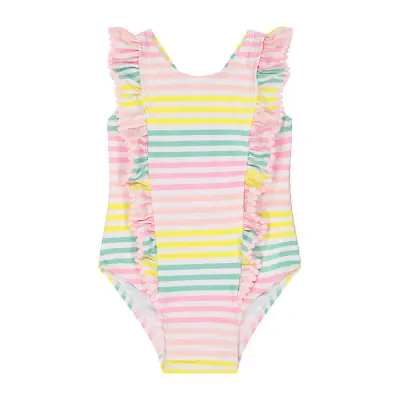 Mothercare pastel multicolour stripe swimsuit VC721