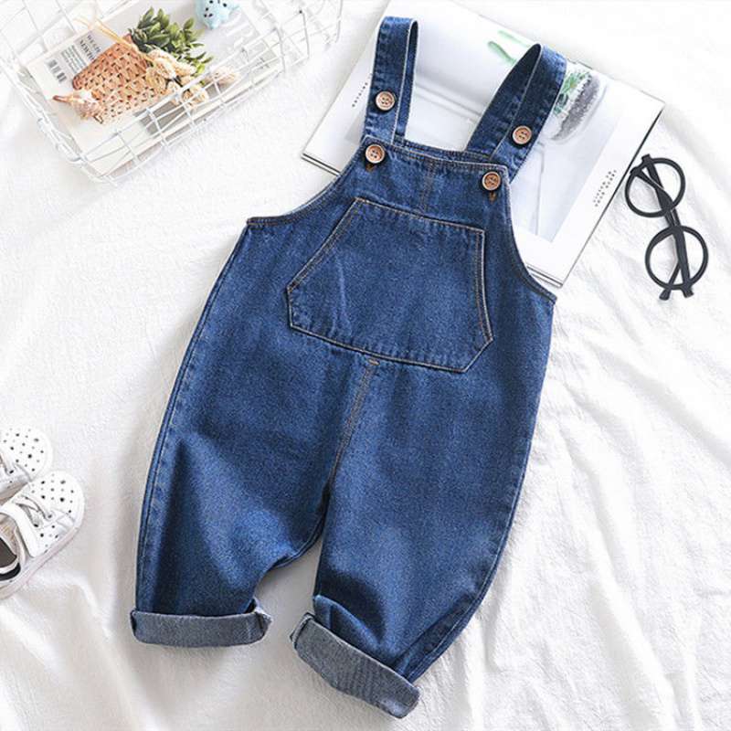 IENENS Kids Baby Boys Long Pants Denim Clothing Overalls Dungarees Toddler Infant Girls Jeans