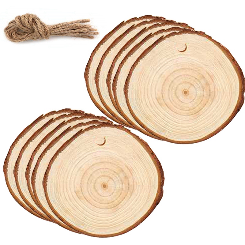 DIY Wood Craft Kit - Natural Wood Slices & Sticks For Kids Crafts, Fairy Gardens & Creative Projects