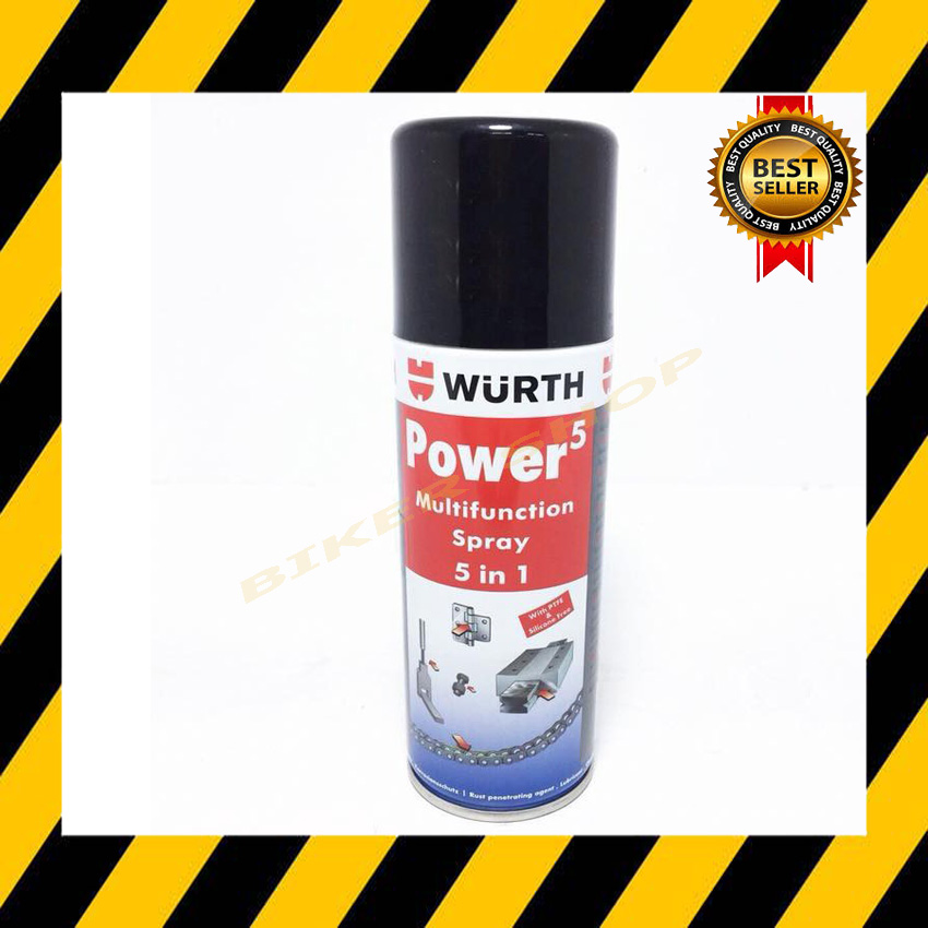 สเปรย์ป้องกันสนิมเอนกประสงค์ ใช้หล่อลื่น ขจัดสนิม ป้องกันการผุกร่อน WURTH POWER5 Multifunction Spray 5 in 1ของแท้ราคาถูก