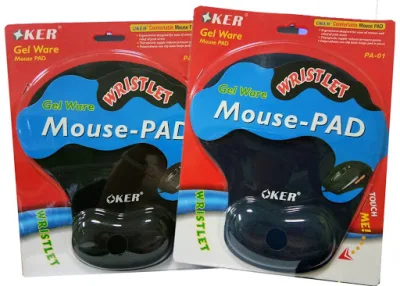 Mouse Pad Gel OKER แผ่นรองเม้าส์พร้อมเจลรองมือ