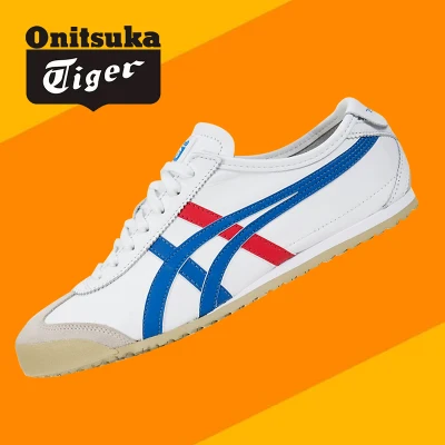 Onitsuka tiger UNISEX MEXICO66 รองเท้าลำลองผู้ชายและผู้หญิง DL408-0146