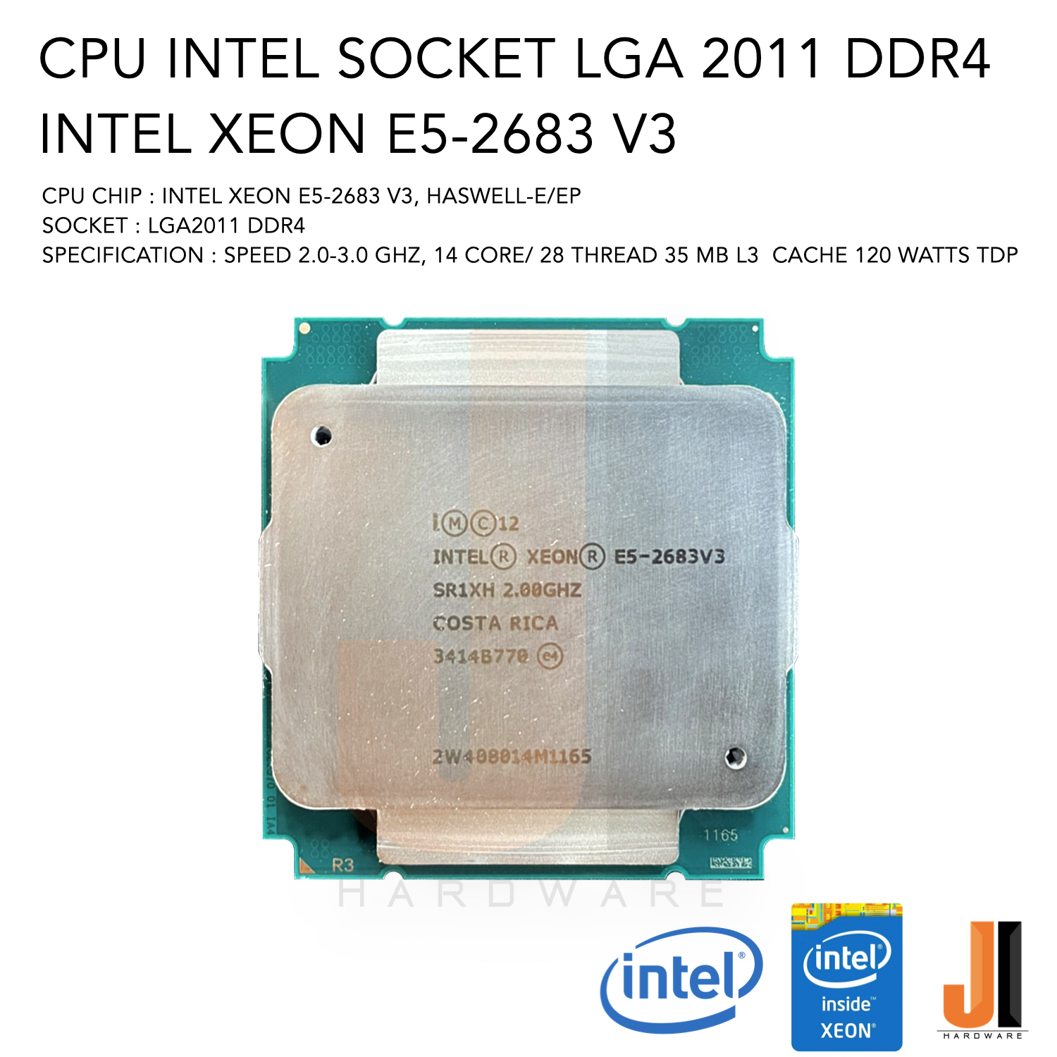 Xeon Processor E5 2683V3 2.0GHz 14-core 35MB E5-2683 V3