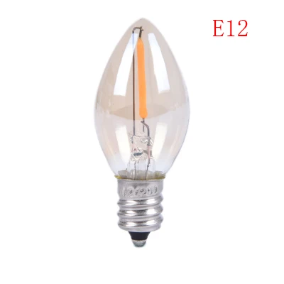 FT Bóng Đèn Led E14/E12 C7 Đèn LED 0.5W Đèn Dây Tóc Đèn Chùm Bóng Đèn LED Edison