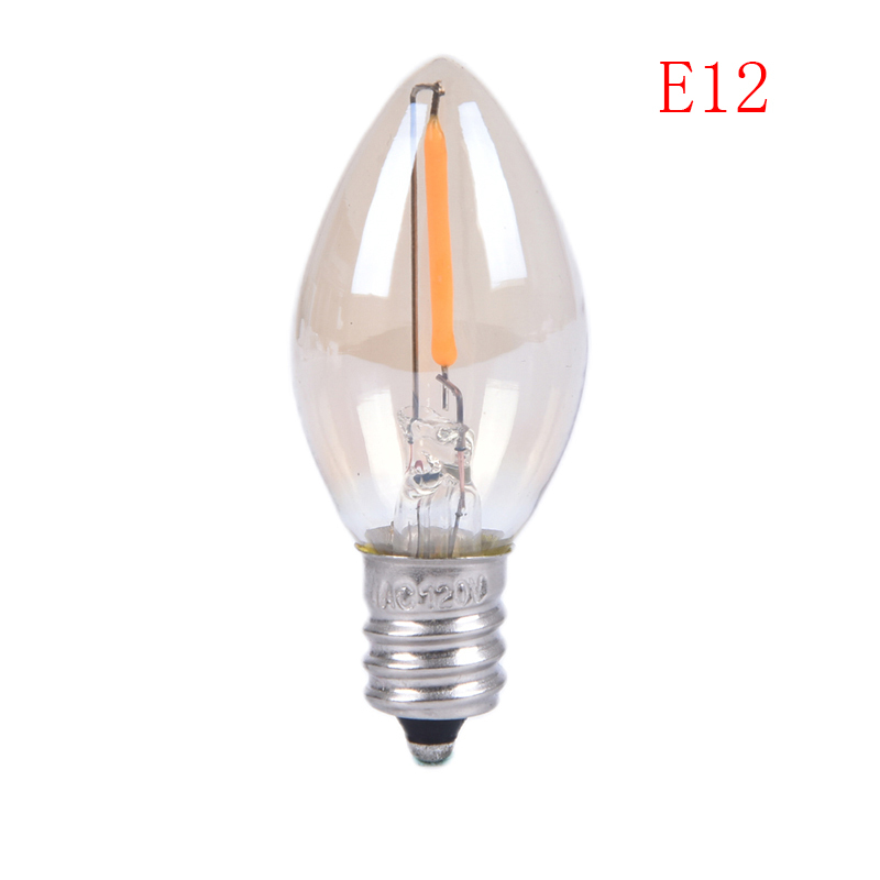 YONGDA💕Bóng Đèn Led E14/E12 C7 Đèn LED 0.5W Đèn Dây Tóc LED Đèn Chùm Bóng Đèn LED Edison