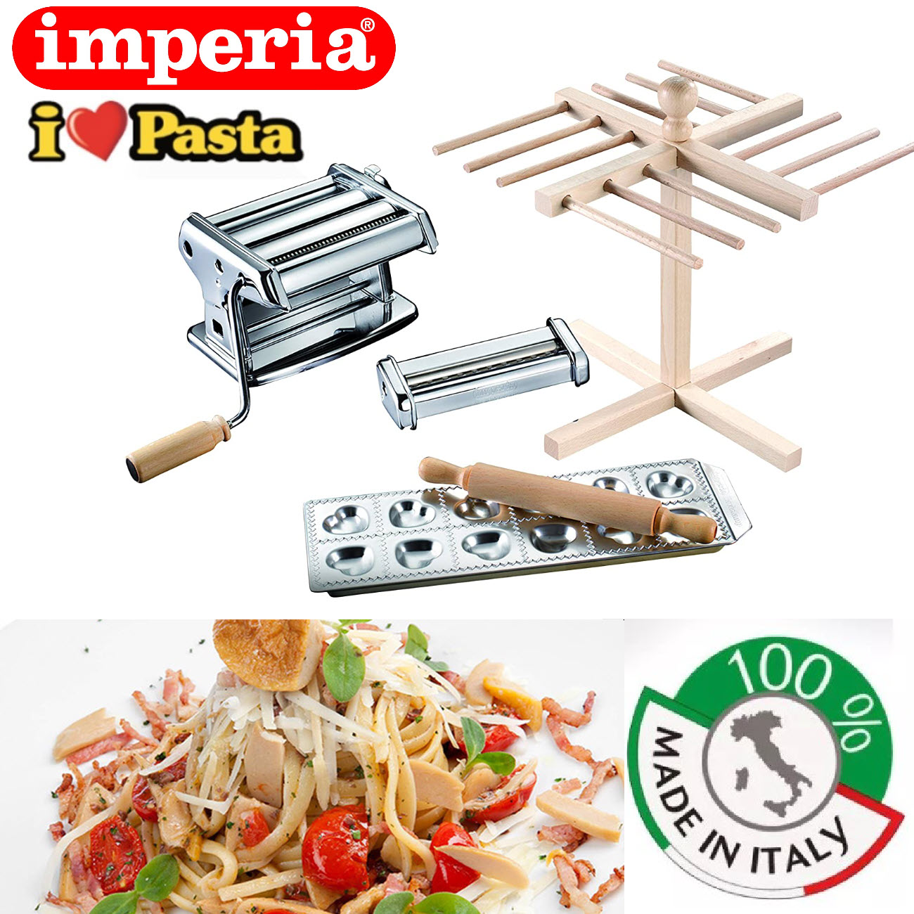  Imperia Pasta Presto Electric Pasta Maker - 100% Non