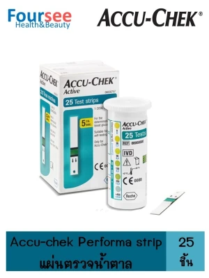 Accu-Chek Active แถบตรวจน้ำตาล 25 ชิ้น