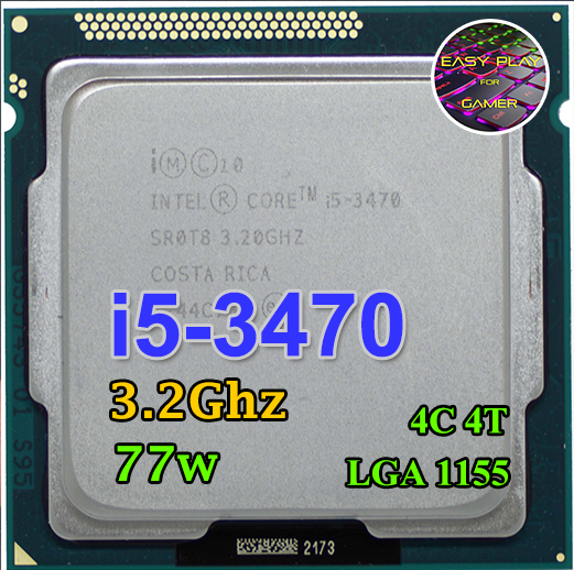 ซีพียู CPU Intel Core i5-3470 3.2 GHz 4คอ4เทรด 77W LGA 1155 ฟรีซิลิโคน1ซอง i5 3470
