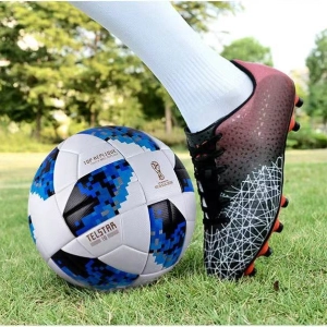 ภาพหน้าปกสินค้าซื้อฟุตบอล ได้ฟรี！ ที่สูบลม และตระข่าย ลูกฟุตบอล  เบอร์5 รุ่น FIFA WORLD CUP R KNOCKOUT GLIDE 2018 หนัง PU 100% คุณภาพสูง Football Soccer balls No.5 ที่เกี่ยวข้อง