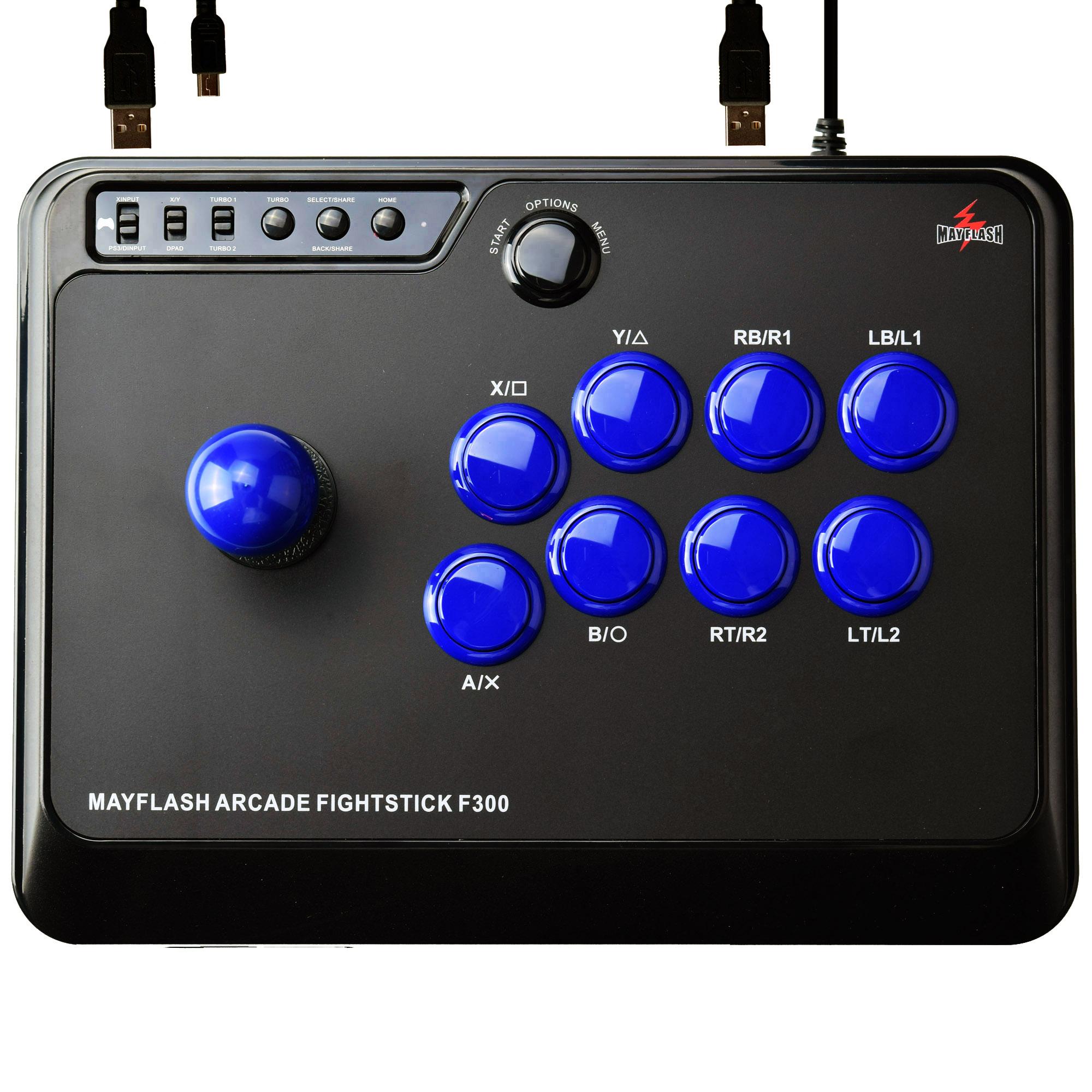 Mayflash Arcade Fight Stick Joystick F300 for PS4PS3XBOX ONEXBOX 360PC ...