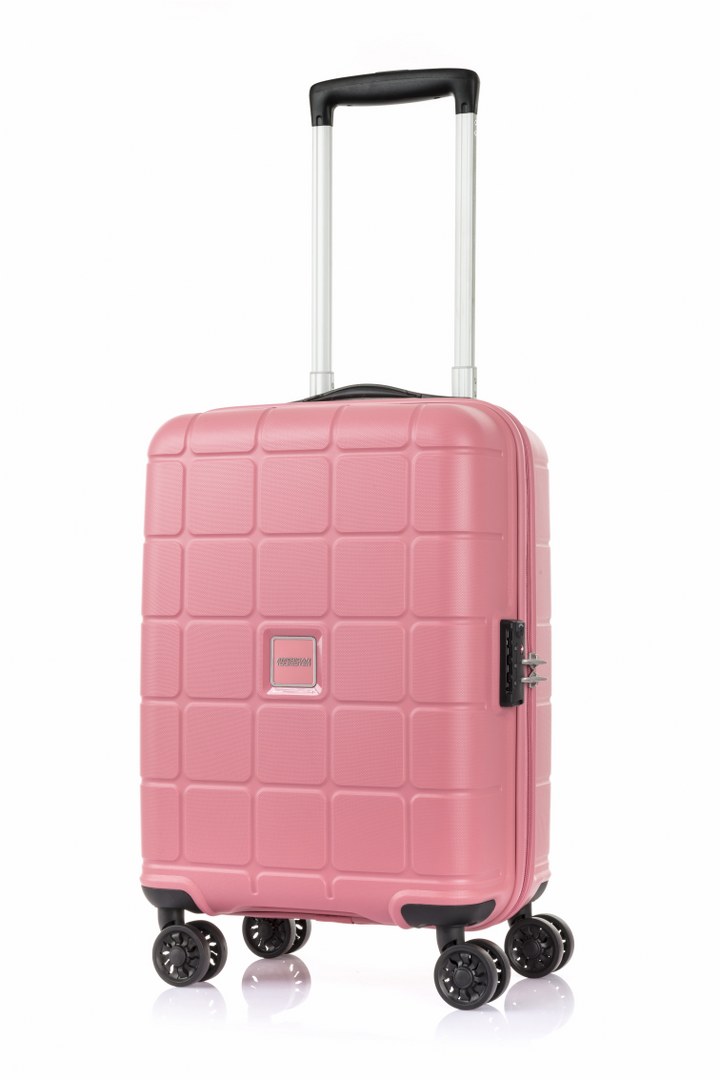 AMERICAN TOURISTER กระเป๋าเดินทางล้อลาก (20นิ้ว) รุ่น HUNDO SPINNER 55/20 TSA(Extended +1 Year Global Warranty) สี BLOSSOM PINK สี BLOSSOM PINK