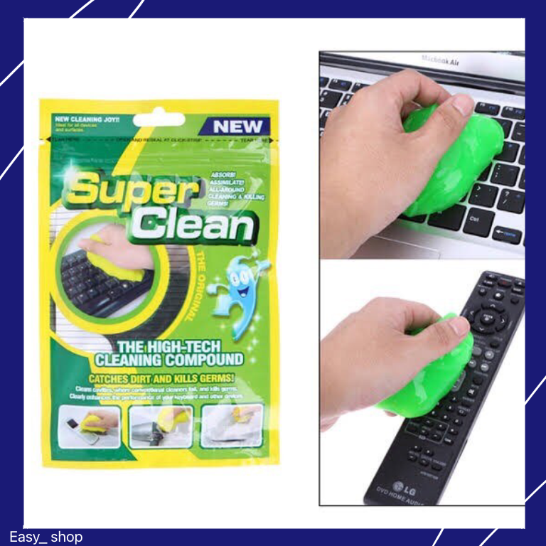 เจลทำความสะอาดคีย์บอร์ด Super Clean Gel เจลทำความสะอาดเอนกประสงค์ ดูดฝุ่น คีย์บอร์ด อุปกรณ์ต่างๆ สารพัดประโยชน์