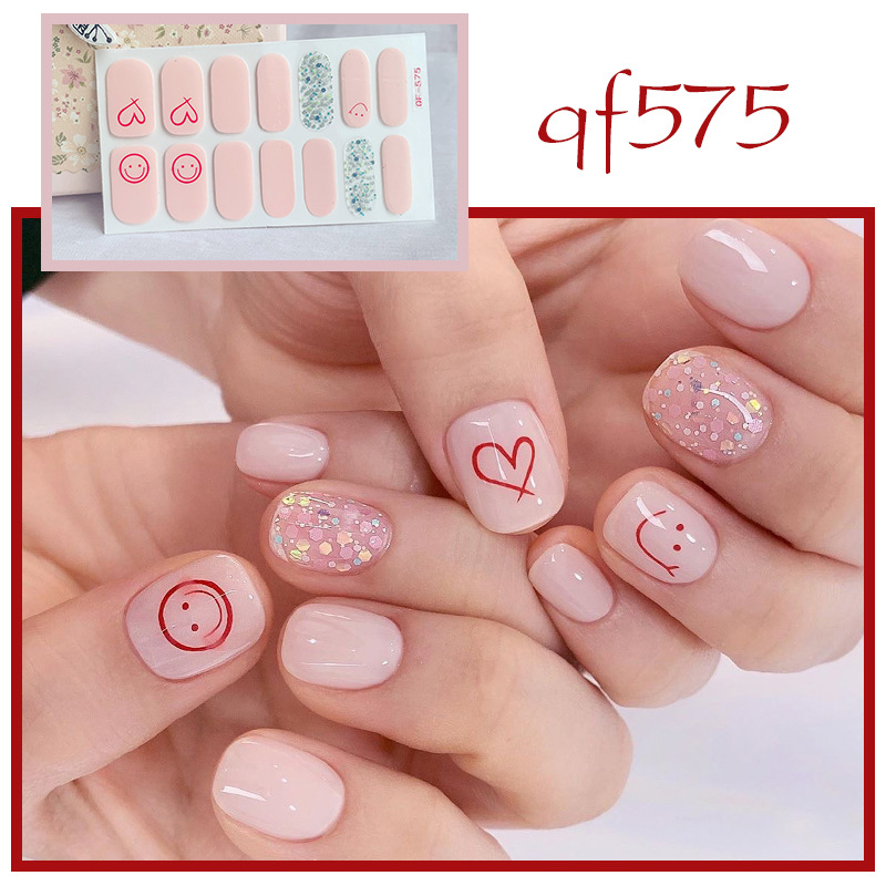 Nhãn Dán Làm Móng Gấu Nhỏ 14 Miếng/tờ Dán Móng Tay Móng Dán Móng Tay Dán Dán Mong Tay Miếng Dán Móng Tay Sticker Dán Móng Tay